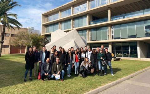 Alumnos durante su visita a Universidad Politécnica de Valencia. Alumnos durante su visita a Universidad Politécnica de Valencia.