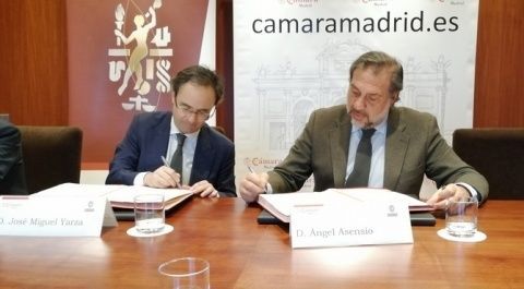 La firma del acuerdo entre Cámara de Madrid y Bureau Veritas. La firma del acuerdo entre Cámara de Madrid y Bureau Veritas.