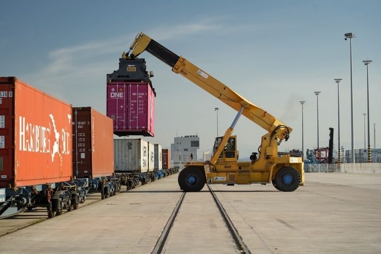 Terminal ferroportuaria Algeciras.