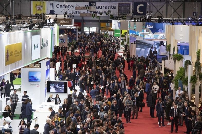 FITUR, ambiente en pabellones.