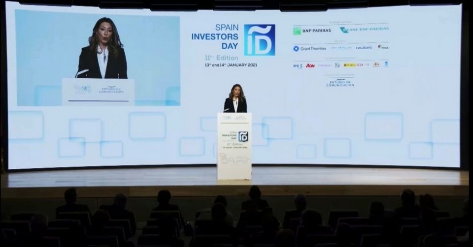 Xiana M&eacute;ndez en la clausura de la XI edici&oacute;n del foro econ&oacute;mico Spain Investors Day (SID).