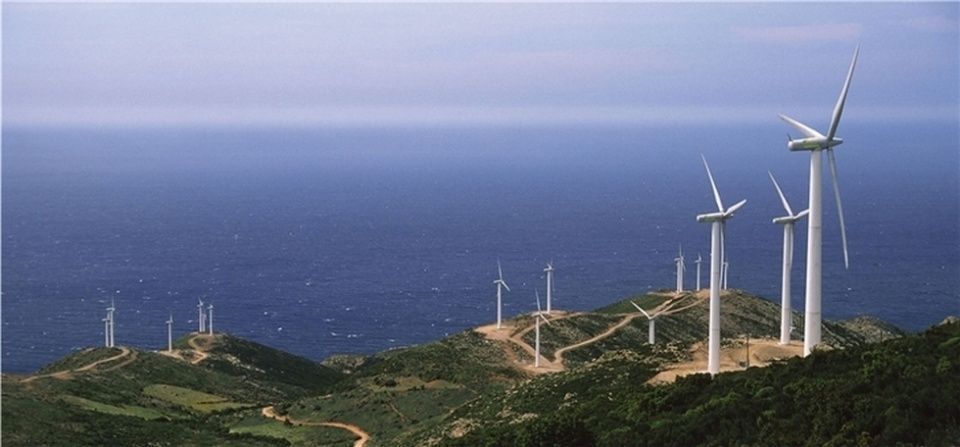 Parque e&oacute;lico de Antia, Grecia.
