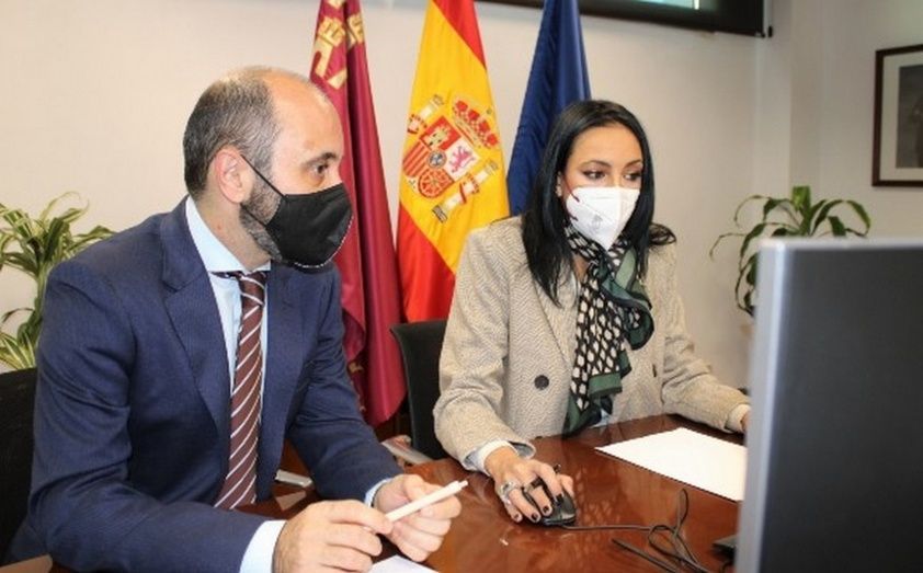 La consejera de Empresa, Empleo, Universidades y Portavocía, Valle Miguélez se reunió, a través de videoconferencia, con representantes de la Red Estban. La consejera de Empresa, Empleo, Universidades y Portavocía, Valle Miguélez se reunió, a través de videoconferencia, con representantes de la Red Estban.