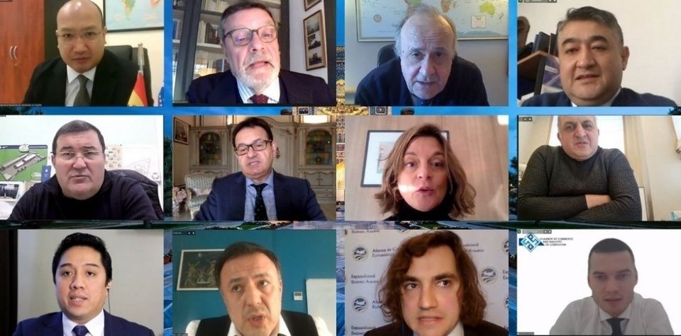 Mesa redonda &ldquo;Uzbekist&aacute;n: espacio para los negocios en Eurasia&rdquo;.