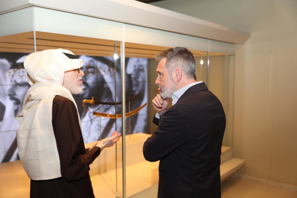 Ludovico Dupr&eacute; (derecha) durante su reciente visita al giga proyecto saud&iacute; de la ciudad de Diriyah, declarada Patrimonio de la Humanidad por la Unesco.