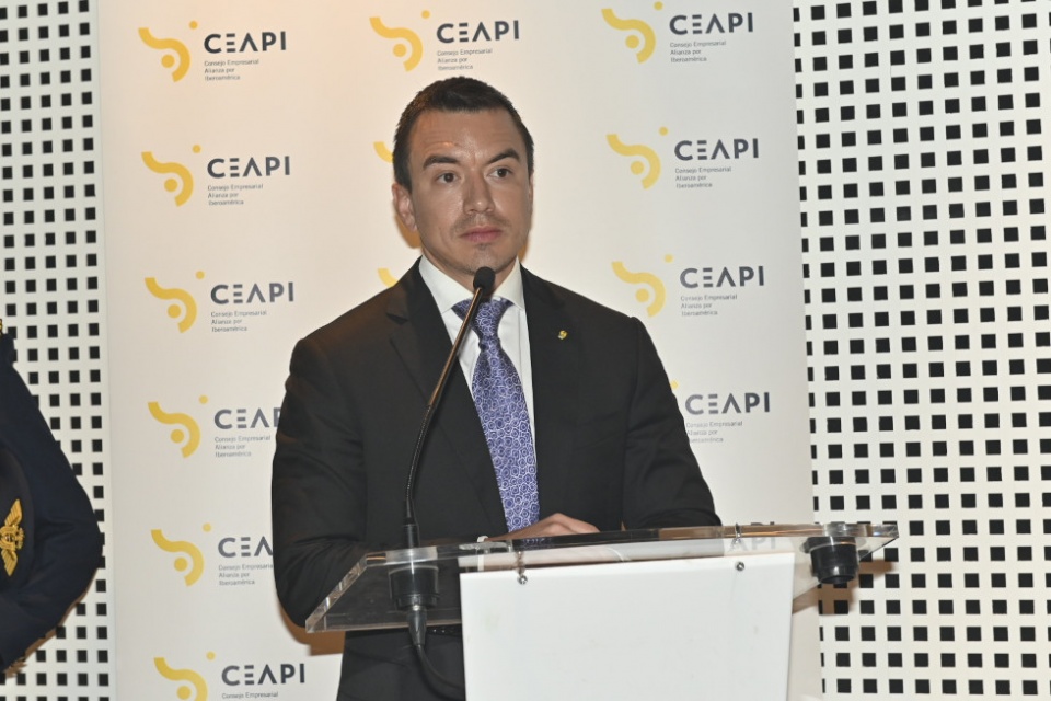 El presidente de la Rep&uacute;blica de Ecuador, Daniel Noboa.