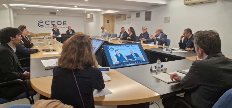Comisión de Internacional de CEOE Aragón que ha analizado los datos de comercio exterior de Aragón. Comisión de Internacional de CEOE Aragón que ha analizado los datos de comercio exterior de Aragón.