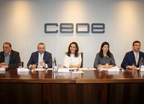 Reuni&oacute;n en CEOE con representantes de &ldquo;Enterprise Georgia&rdquo; y del Fondo Estatal de Inversi&oacute;n &ldquo;Partnership Fund&rdquo;.