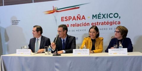 El presidente del Gobierno, Pedro S&aacute;nchez, ha participado en el encuentro empresarial.