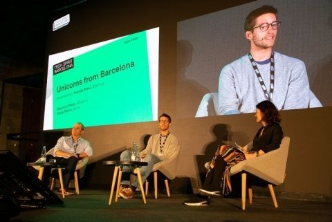 El panel &lsquo;Unicorns from Barcelona&rsquo;, con Mauricio Prieto, Oscar Pierre y Yolanda P&eacute;rez.