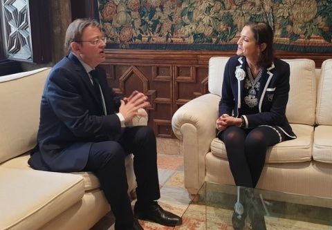 El encuentro mantenido entre el presidente de la Generalitat Valenciana, Ximo Puig, y la ministra de Industria, Comercio y Turismo, Reyes Maroto. El encuentro mantenido entre el presidente de la Generalitat Valenciana, Ximo Puig, y la ministra de Industria, Comercio y Turismo, Reyes Maroto.