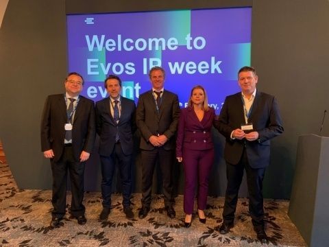 De izda a dcha, Juan Jose Reyes (EVOS), Javier Mart&iacute;nez (APBA), Peter Van Der Brug (EVOS), Maribel Perez (EVOS), Jose Manuel Tejedor (Comport).