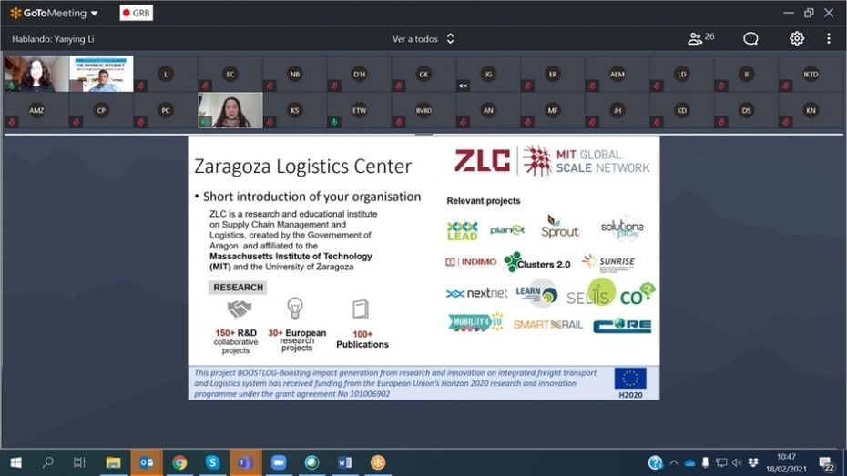 Reunión de lanzamiento del proyecto BOOSTLOG. Reunión de lanzamiento del proyecto BOOSTLOG.