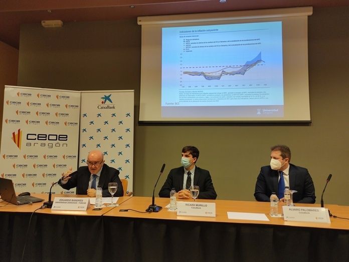 Jornada sobre Inflaci&oacute;n y mercados celebrada en la Confederaci&oacute;n de Empresarios de Arag&oacute;n (CEOE Arag&oacute;n).
