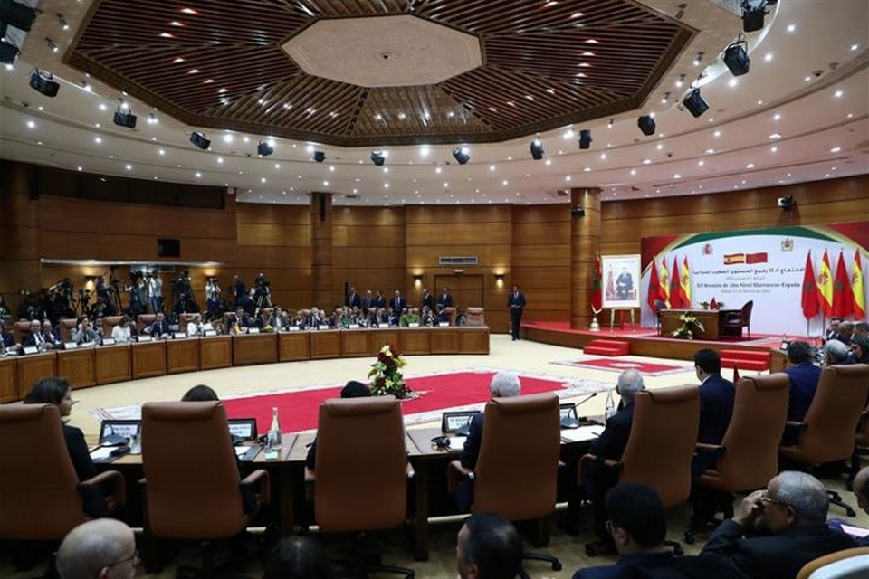 Reuni&oacute;n plenaria de las delegaciones de los gobiernos espa&ntilde;ol y marroqu&iacute;. | Pool Moncloa/Fernando Calvo