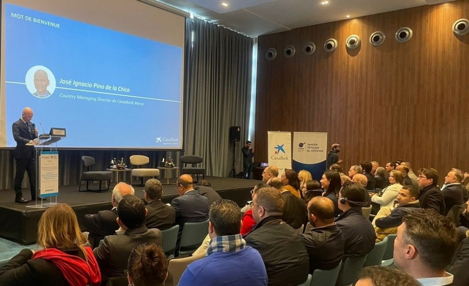 Encuentro CaixaBank-CGEMTTA con empresarios en T&aacute;nger.