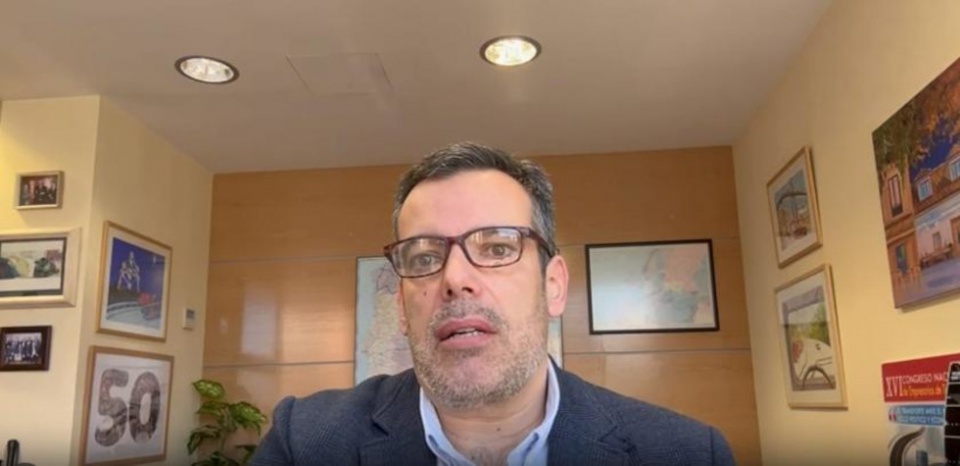 El secretario general adjunto de CETM, Duls&eacute; D&iacute;az, explica la situaci&oacute;n.
