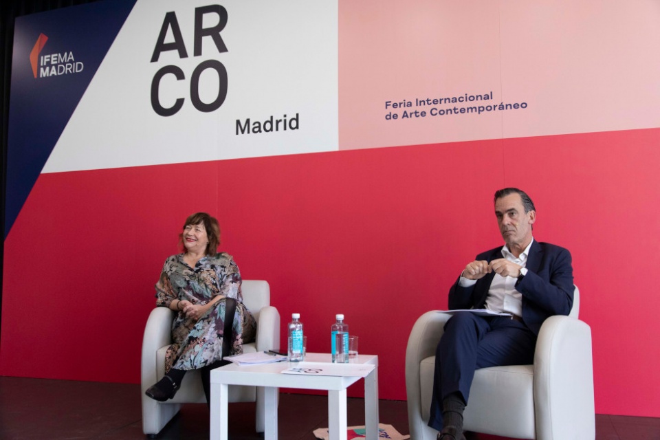 Maribel López, directora de ARCO, y Juan Arrizabalaga, director general de IFEMA MADRID, durante la presentación de ARCOmadrid 2024 . Maribel López, directora de ARCO, y Juan Arrizabalaga, director general de IFEMA MADRID, durante la presentación de ARCOmadrid 2024 .