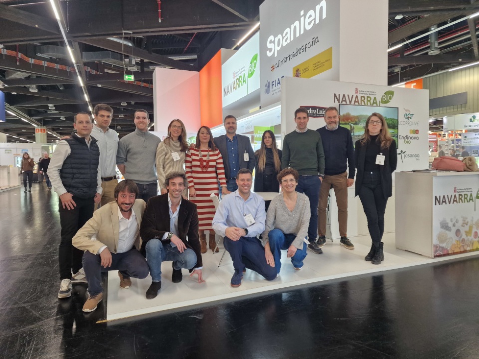 Representantes de empresas navarras participantes en el stand agrupado del Gobierno foral. Representantes de empresas navarras participantes en el stand agrupado del Gobierno foral.