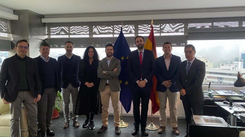 Delegaci&oacute;n empresarial en Ecuador.