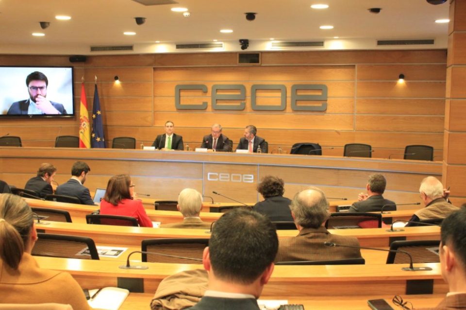 Narciso Casado, en un momento de su intervenci&oacute;n durante la jornada celebrada en el marco del Ciclo de Conferencias en Clave Iberoamericana.