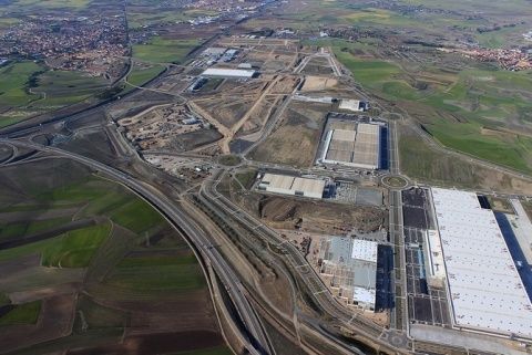 Vista a&eacute;rea, Plataforma Central IBERUM.