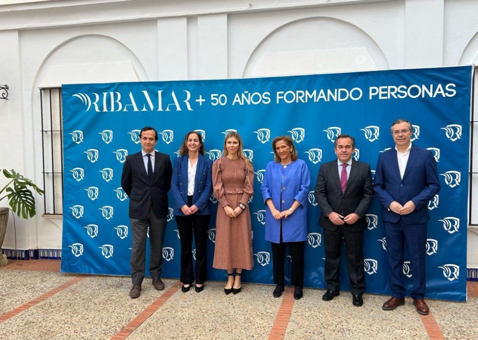 Imagen del encuentro en el centro educativo Ribamar.