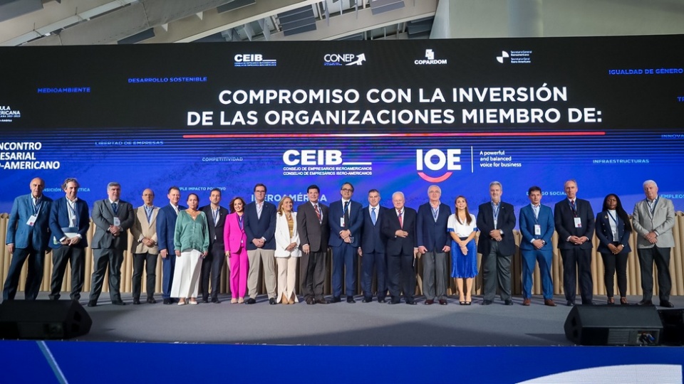 Los m&aacute;ximos representantes de todas las organizaciones empresariales de CEIB OIE en el Encuentro Empresarial Iberoamericano.