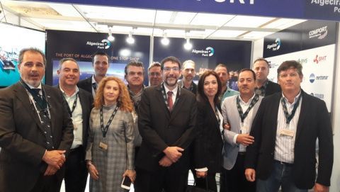 La delegación del Puerto de Algeciras en la feria East Med Oil &Gas Exhibition. La delegación del Puerto de Algeciras en la feria East Med Oil &Gas Exhibition.
