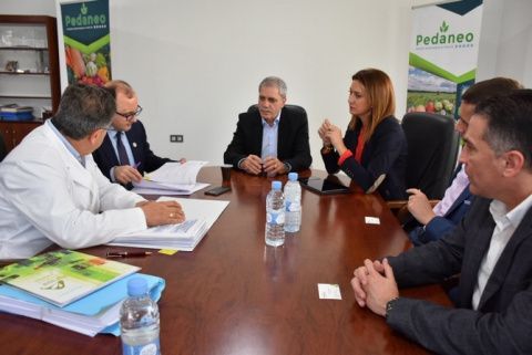 El director del Instituto de Fomento, Joaqu&iacute;n G&oacute;mez, visit&oacute; la empresa Ped&aacute;neo.