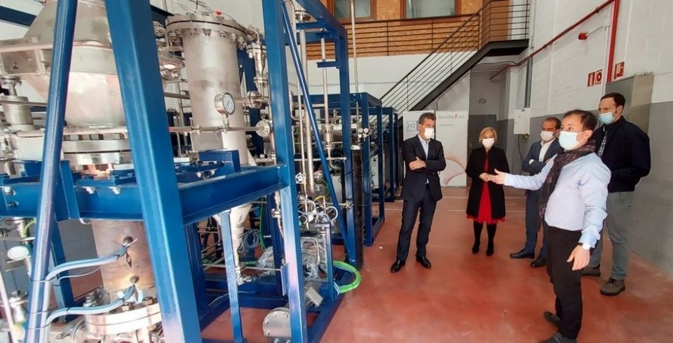 La visita en las instalaciones de Azaro Fundazioa en Markina (Bizkaia). La visita en las instalaciones de Azaro Fundazioa en Markina (Bizkaia).