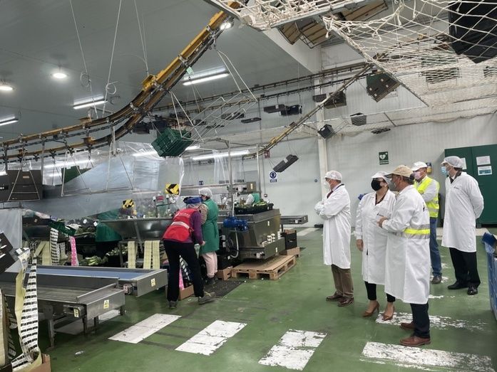 La visita a la cooperativa Alimer, en Lorca. La visita a la cooperativa Alimer, en Lorca.