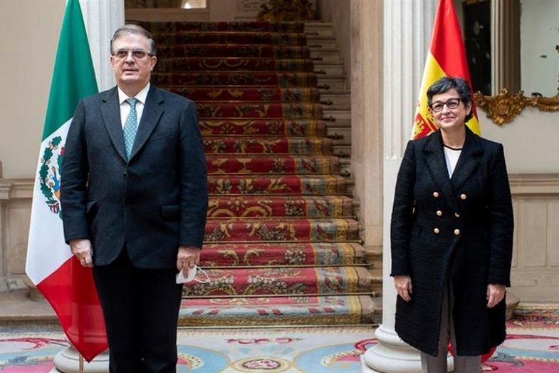 El secretario de Relaciones Exteriores de México, Marcelo Ebrard Casaubon y la Ministra Arancha González Laya. El secretario de Relaciones Exteriores de México, Marcelo Ebrard Casaubon y la Ministra Arancha González Laya.