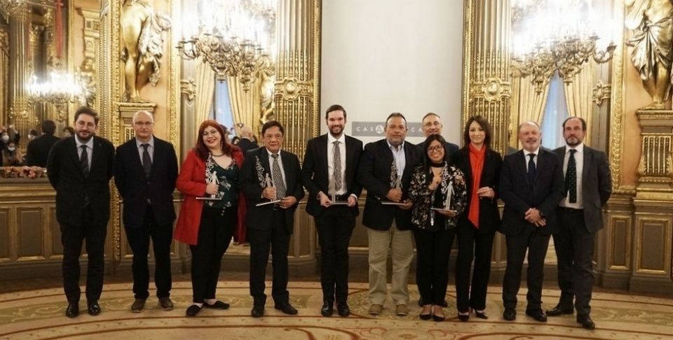 La ceremonia de entrega. La ceremonia de entrega.