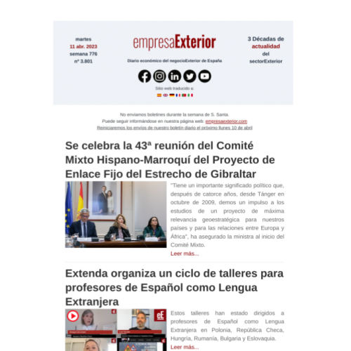 Haz click sobre la imagen para ver el boletín completo Haz click sobre la imagen para ver el boletín completo