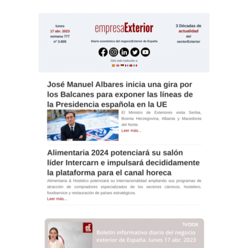 Haz click sobre la imagen para ver el boletín completo Haz click sobre la imagen para ver el boletín completo