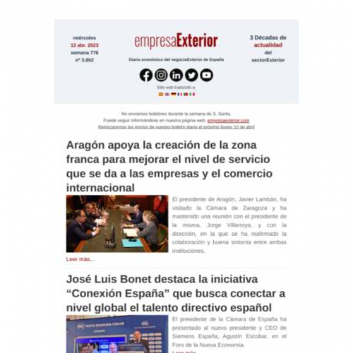 Haz click sobre la imagen para ver el boletín completo Haz click sobre la imagen para ver el boletín completo