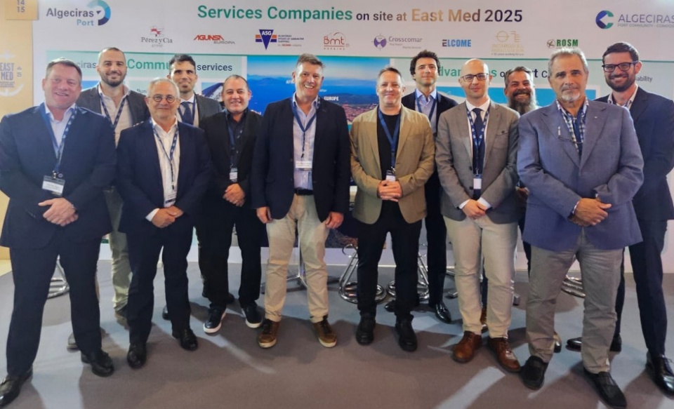 La delegaci&oacute;n del Puerto de Algeciras desplazada hasta Chipre.