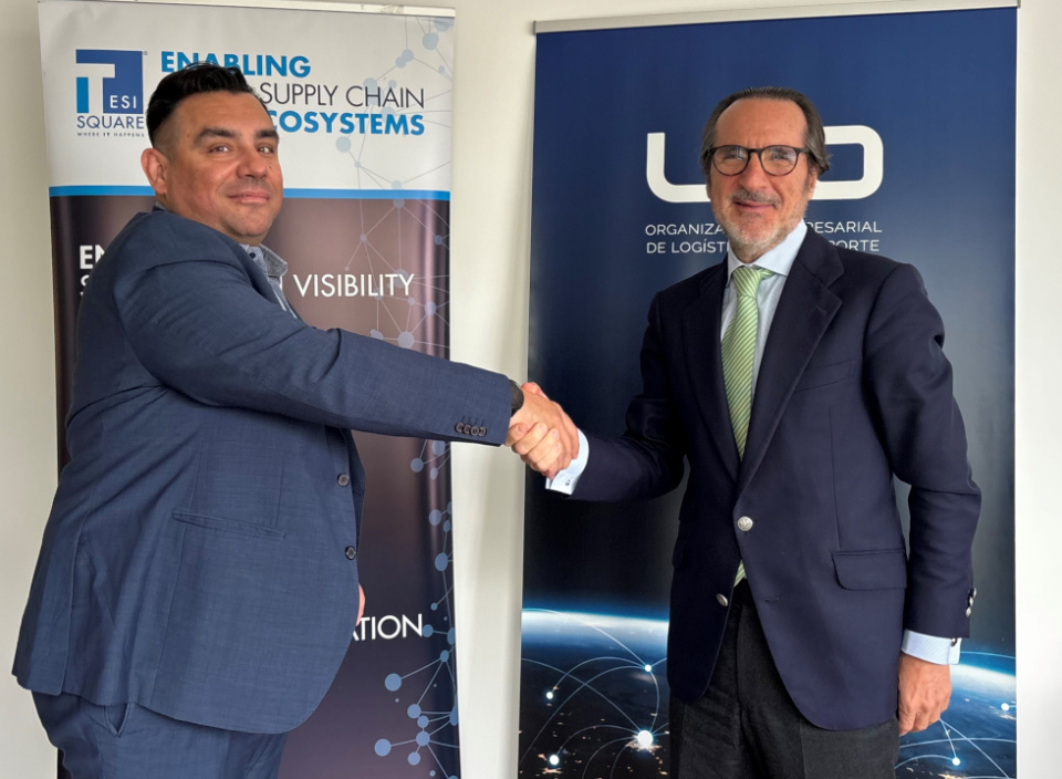 El presidente de UNO, Francisco Aranda, junto al Sales Country Manager Iberia de Tesisquiare, Rub&eacute;n Gonz&aacute;lez.