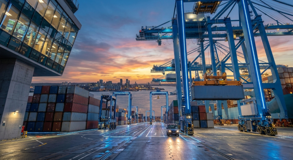Los puertos han dejado de ser infraestructuras de transporte para convertirse en nodos logísticos ultraconectados. Los puertos han dejado de ser infraestructuras de transporte para convertirse en nodos logísticos ultraconectados.