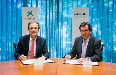 Presidente de CaixaBank, Jordi Gual, y presidente de la Confederación Española de Organizaciones Empresariales (CEOE), Antonio Garamendi. Presidente de CaixaBank, Jordi Gual, y presidente de la Confederación Española de Organizaciones Empresariales (CEOE), Antonio Garamendi.