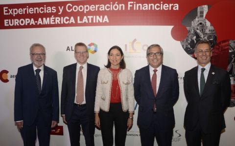 Reyes Maroto durante la 49&ordm; Asamblea General de la Asociaci&oacute;n Latinoamericana de Instituciones Financieras para el Desarrollo.
