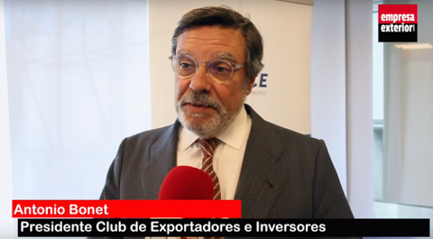 Antonio Bonet, presidente del Club de Exportadores e Inversores.