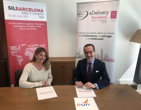 La directora del SIL, Blanca Sorigu&eacute;, y el presidente de UNO, Francisco Aranda.