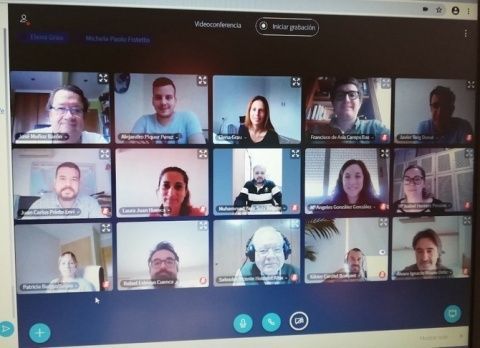 Imagen de los Alumnos del Curso al retomar las clases en modalidad Aula Virtual.