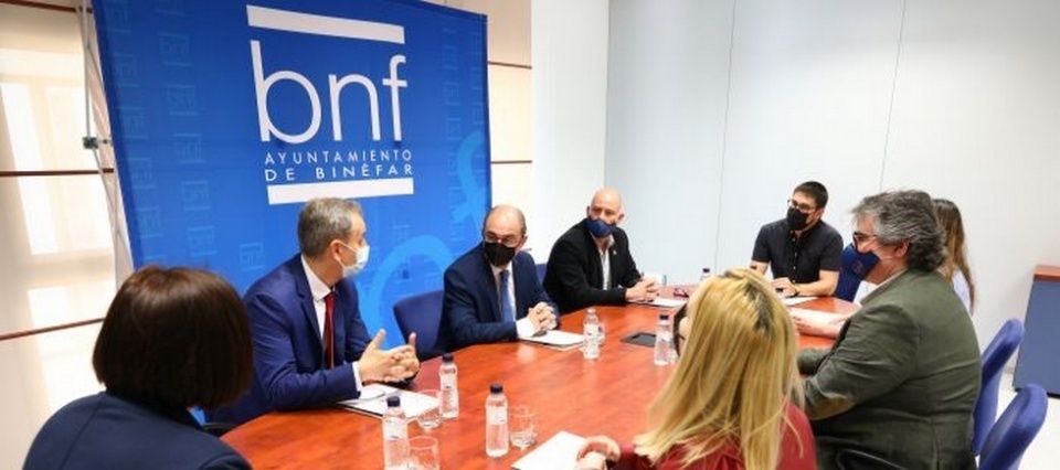 Javier Lamb&aacute;n visita Bin&eacute;far.