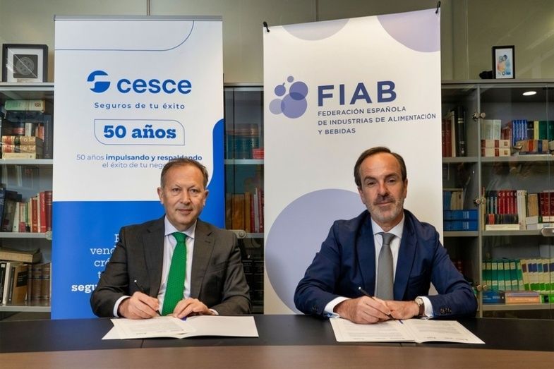 Manuel Alves, director de operaciones por Cuenta Propia de Cesce; Mauricio Garc&iacute;a de Quevedo, director general de FIAB.