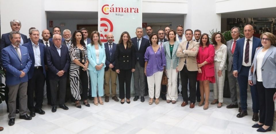 Encuentro en la C&aacute;mara de Comercio de M&aacute;laga.