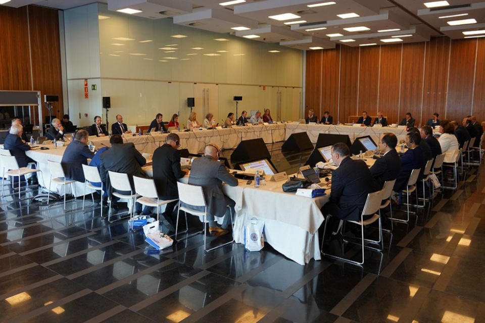 Los representantes de Marruecos y Espa&ntilde;a durante la reuni&oacute;n.