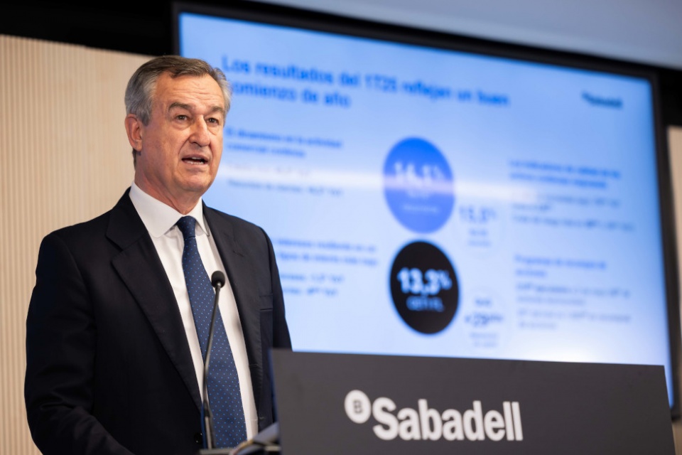 El consejero delegado de Banco Sabadell, C&eacute;sar Gonz&aacute;lez-Bueno.